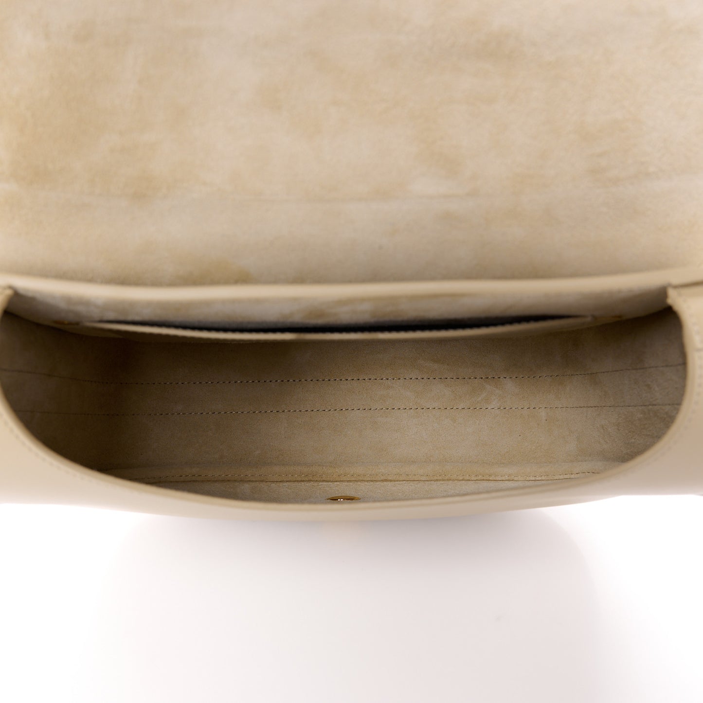 CHRISTIAN DIOR Grained Calfskin Large Bobby Flap Beige