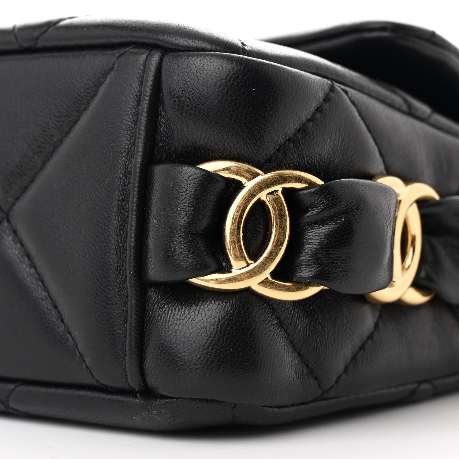 Chanel Lambskin Quilted Small CC Links Flap Black 10 of 11