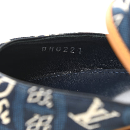 Louis Vuitton Jacquard Since 1854 Sofia Flat Mule 38 Blue 9 of 9