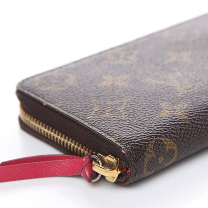 Louis Vuitton Monogram Clemence Wallet Fuchsia 8 of 11