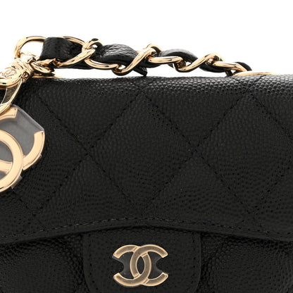 Chanel Caviar Quilted Mini Chain Belt Bag Black 8 of 11