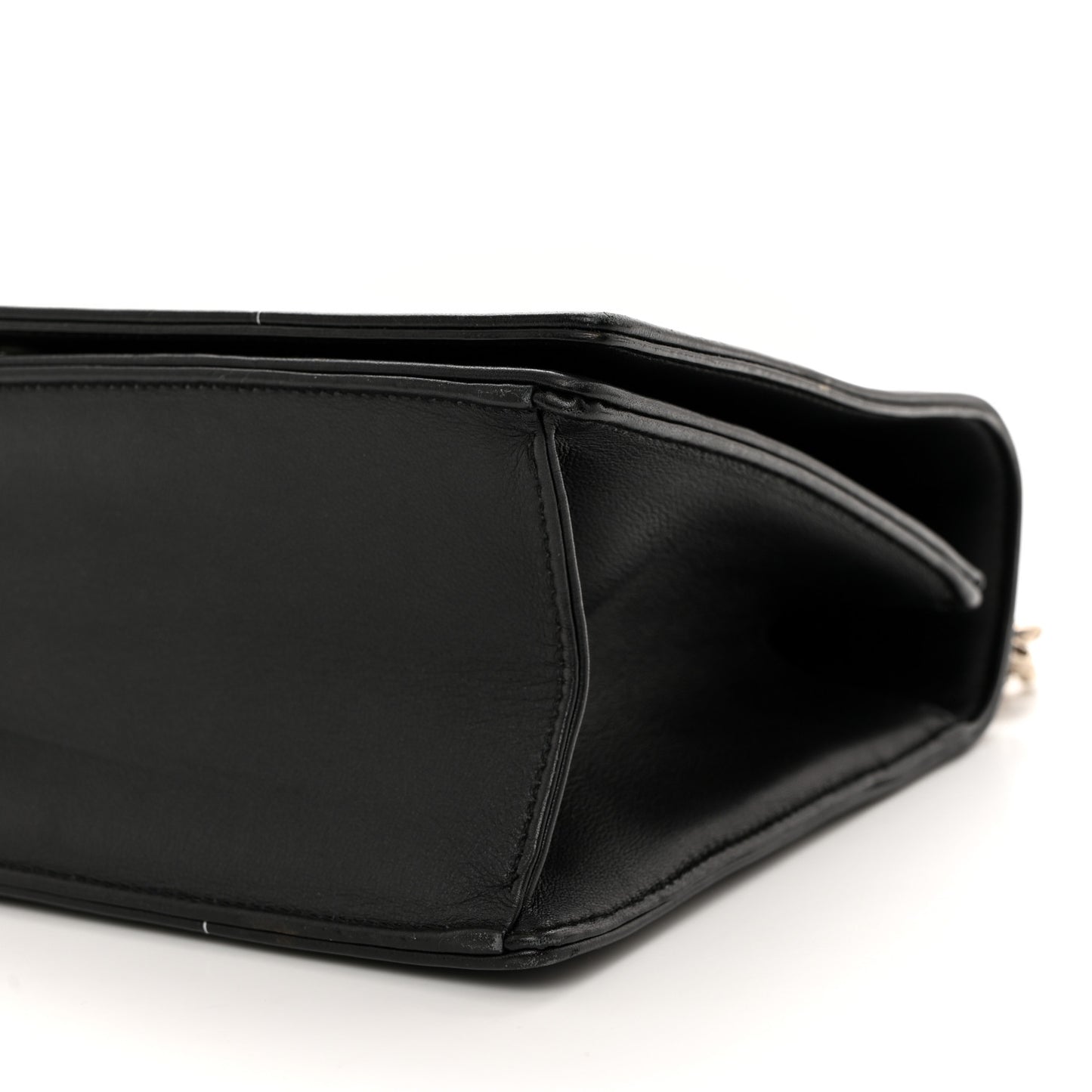 Calfskin Paradise Diorama Flap Bag Black