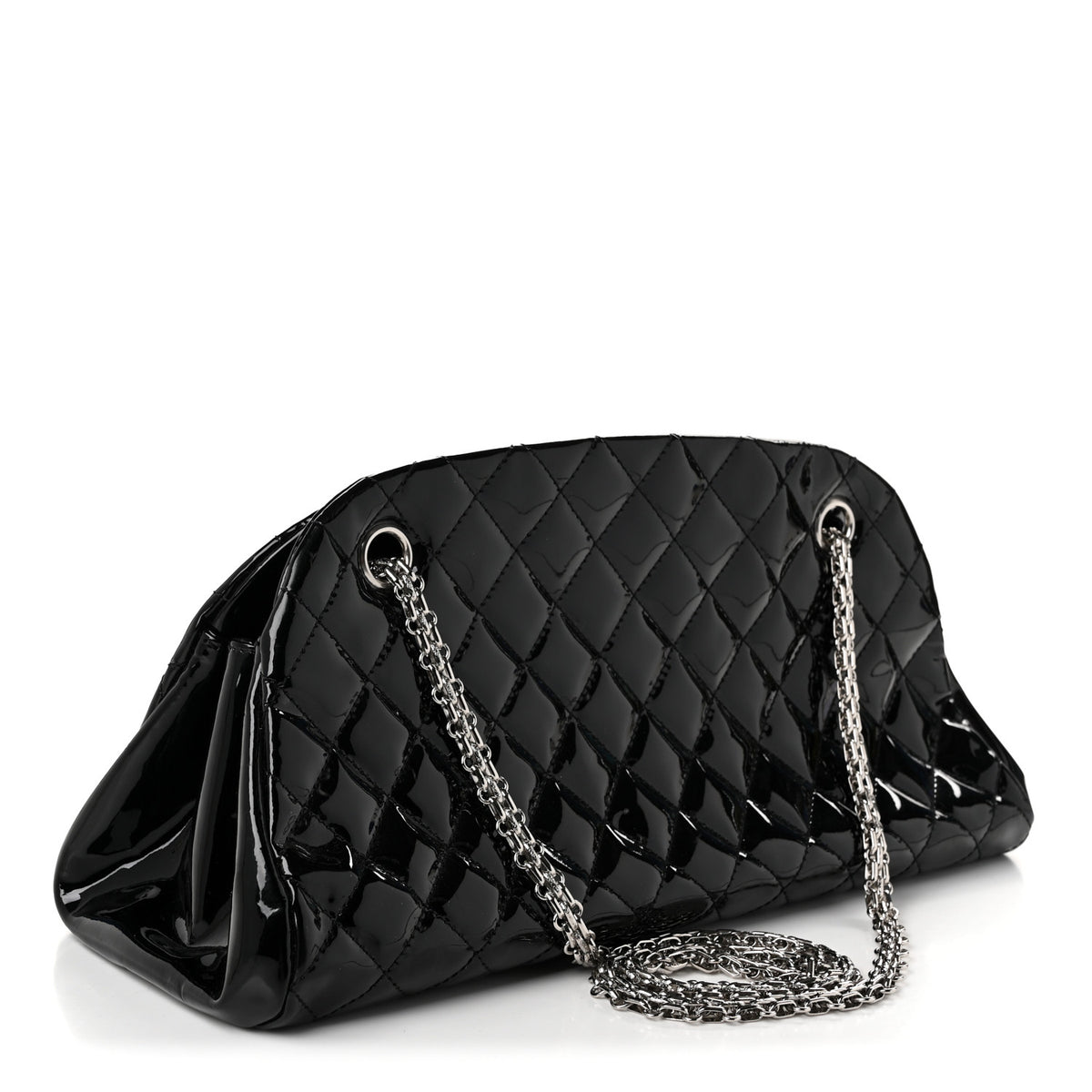 Patent Quilted Medium Just Mademoiselle Black
