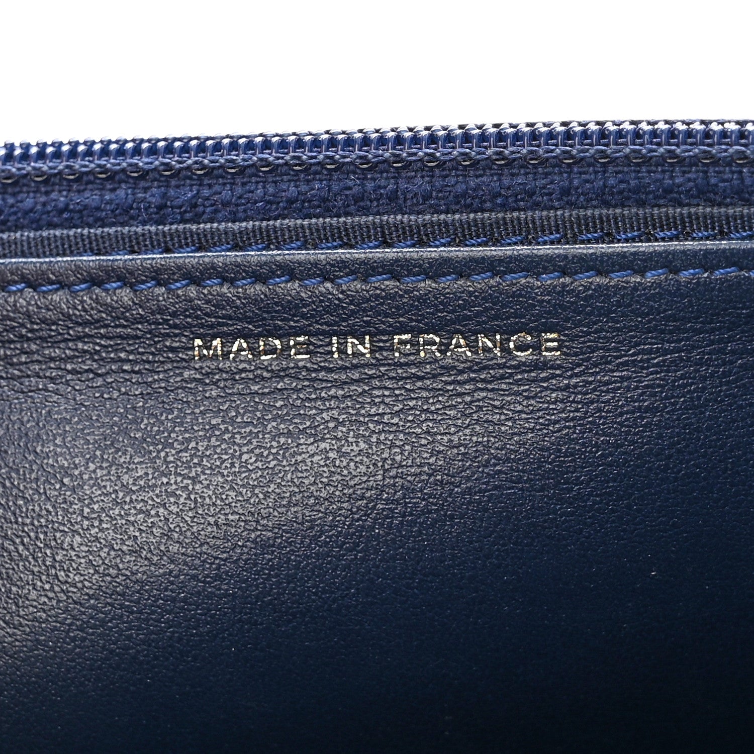 Chanel Caviar Quilted Boy Wallet On Chain WOC Navy 7 of 13