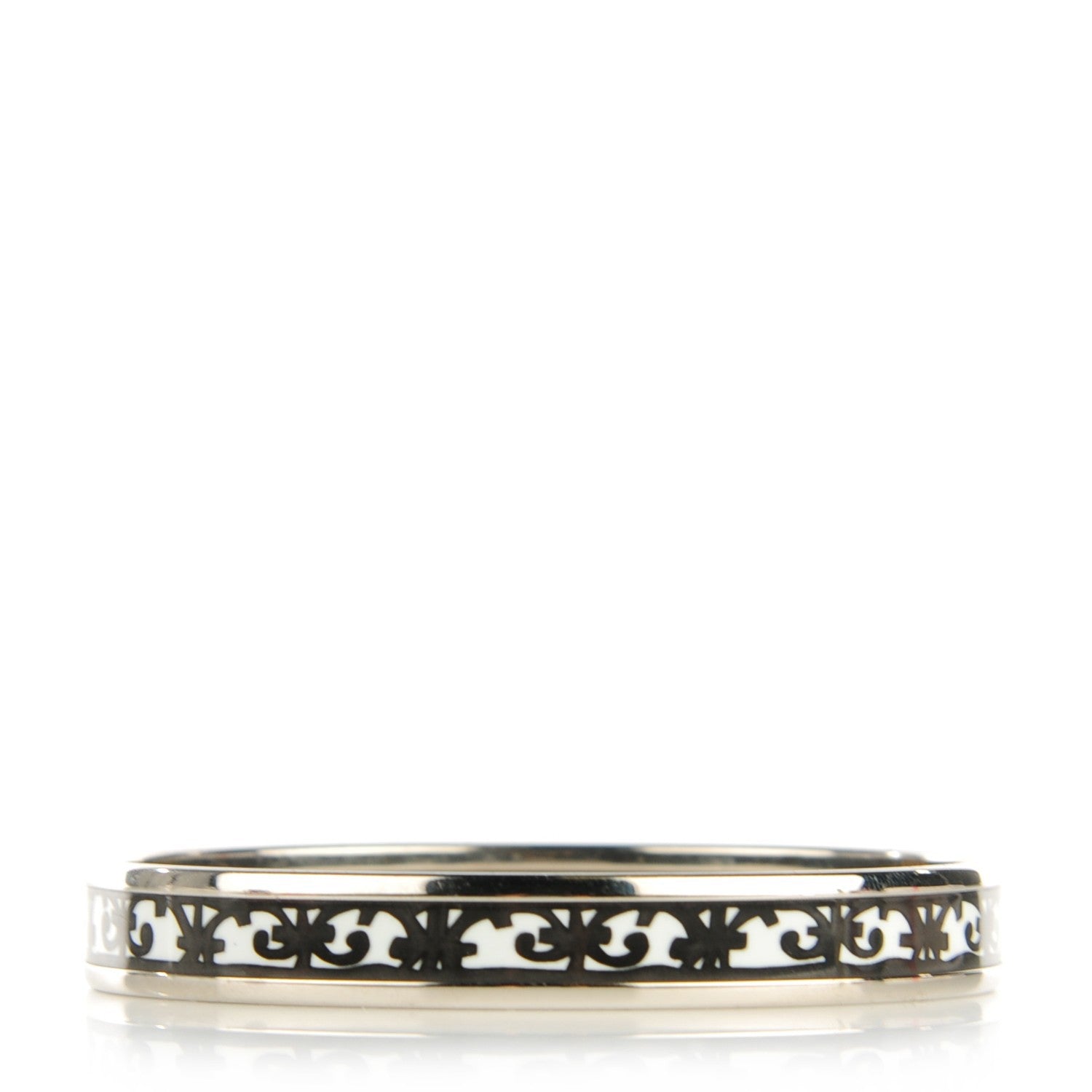Hermes Enamel Printed Narrow Balcons Du Guadalquivir Bracelet 65 1 of 6