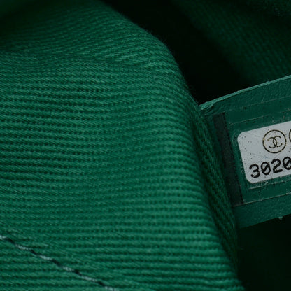 Chanel Caviar Quilted Small Coco Handle Flap Green 6 of 9