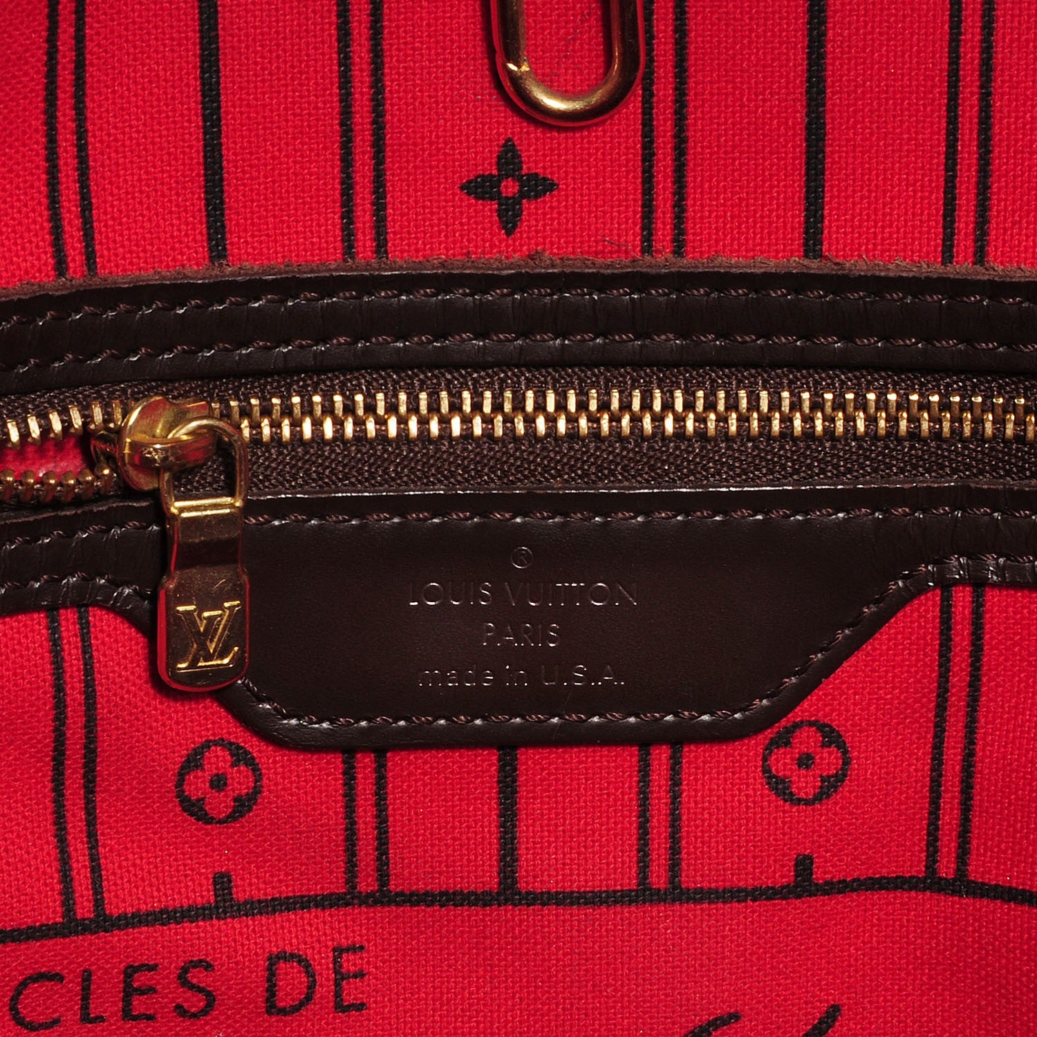 Louis Vuitton Damier Ebene Neverfull MM 6 of 7
