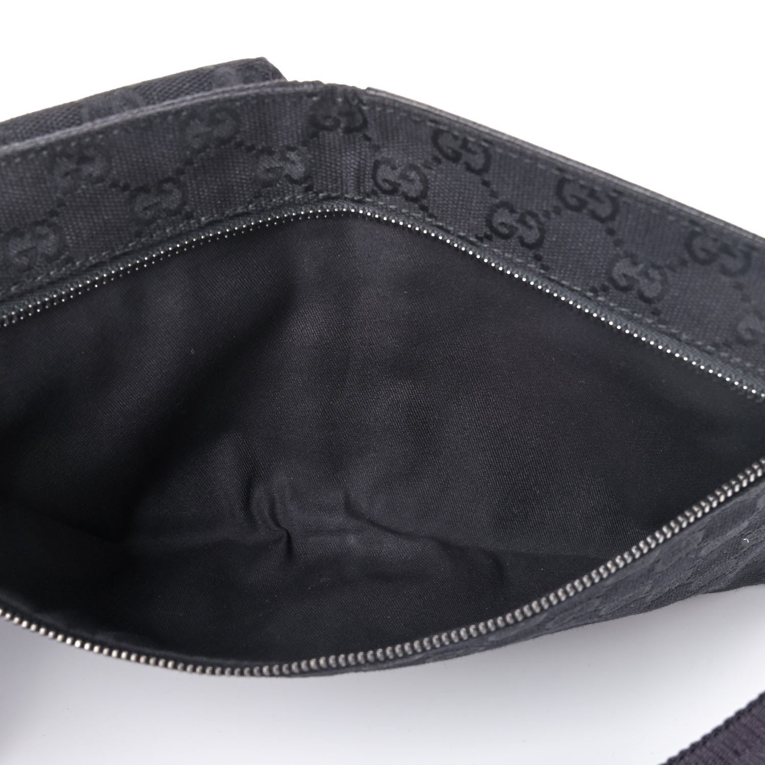 Gucci GG Monogram Double Pocket Belt Bag Black 4 of 4