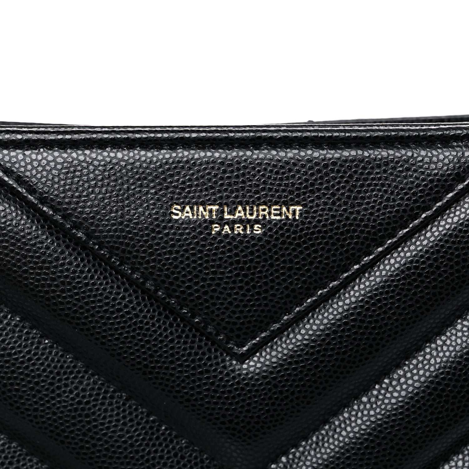 Saint Laurent Grain De Poudre Matelasse Chevron Medium Tribeca Shopping Bag Black 10 of 11
