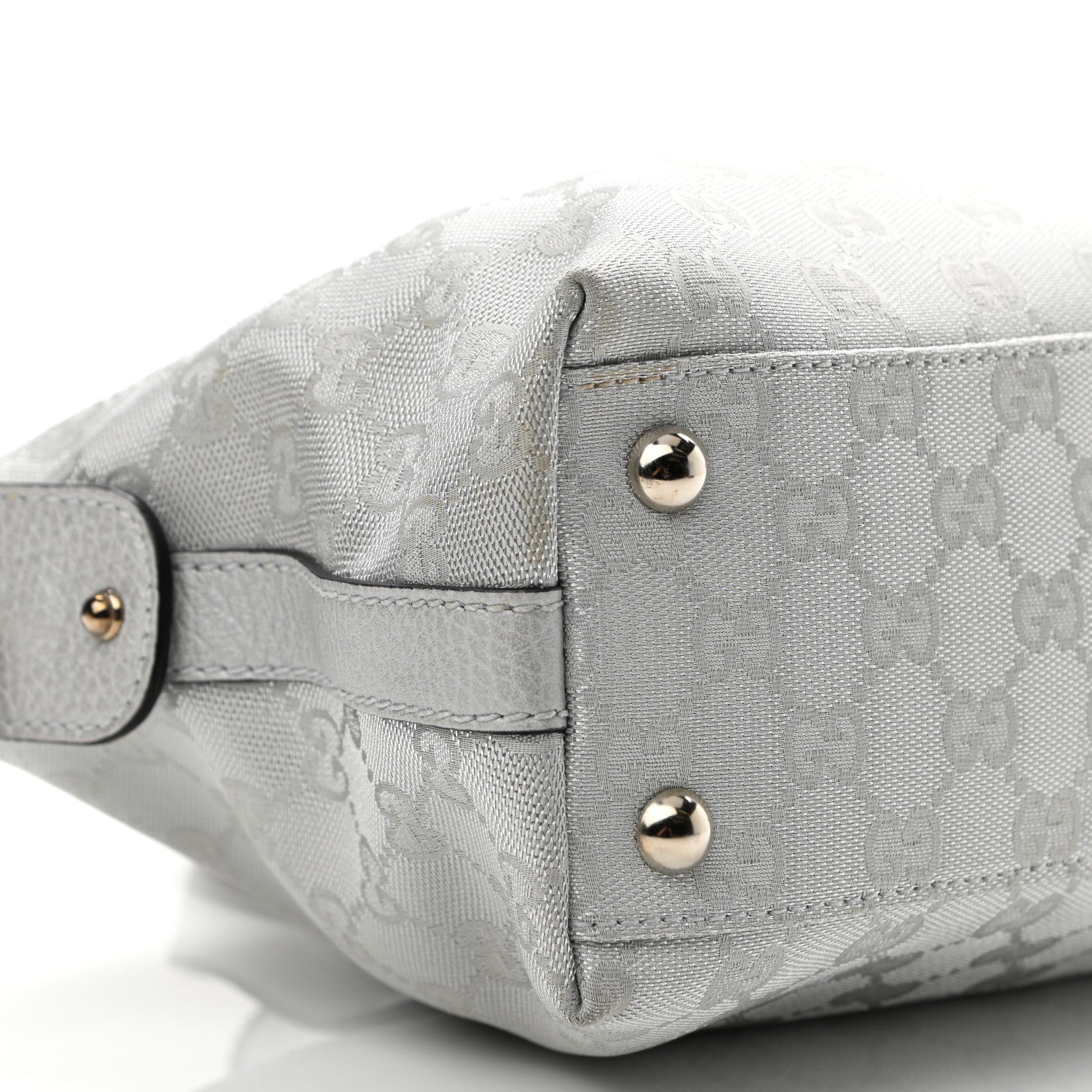 Gucci Monogram Small Boston Silver 9 of 10