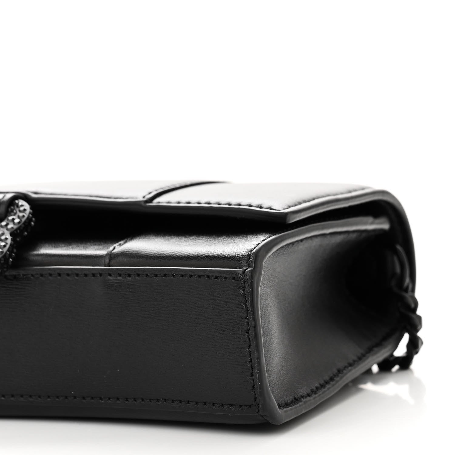 Balenciaga Calfskin Strass Monochrome Hourglass Chain Bag Black 9 of 9