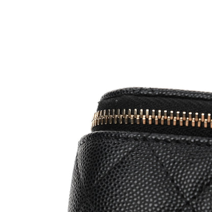Chanel Caviar Quilted Mini Vanity Case With Chain Black 20 of 23
