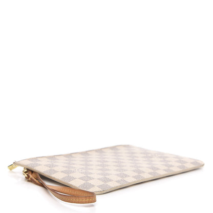 Louis Vuitton Damier Azur Neverfull MM GM Pochette Rose Ballerine 4 of 15