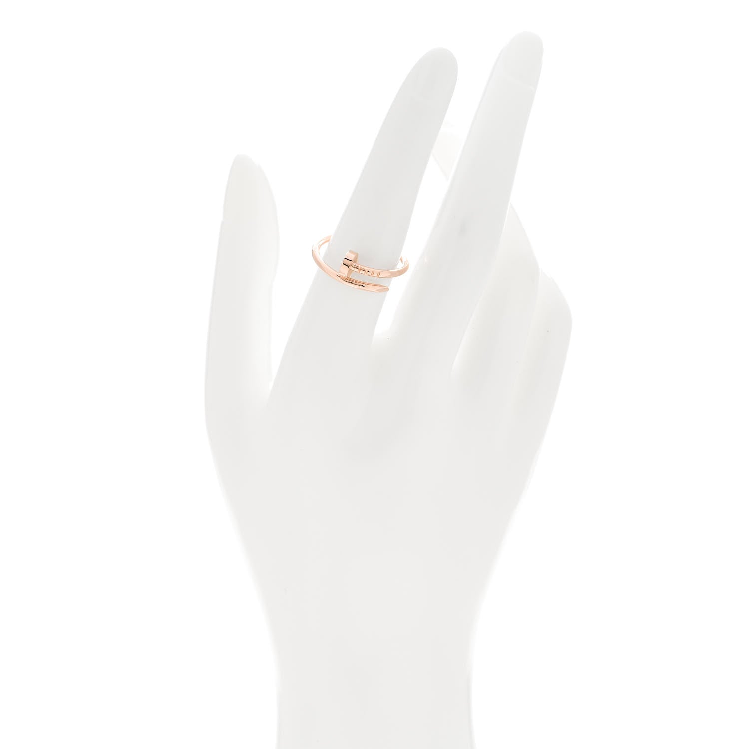 Cartier 18K Pink Gold Small Juste Un Clou Ring 54 6.75 2 of 5