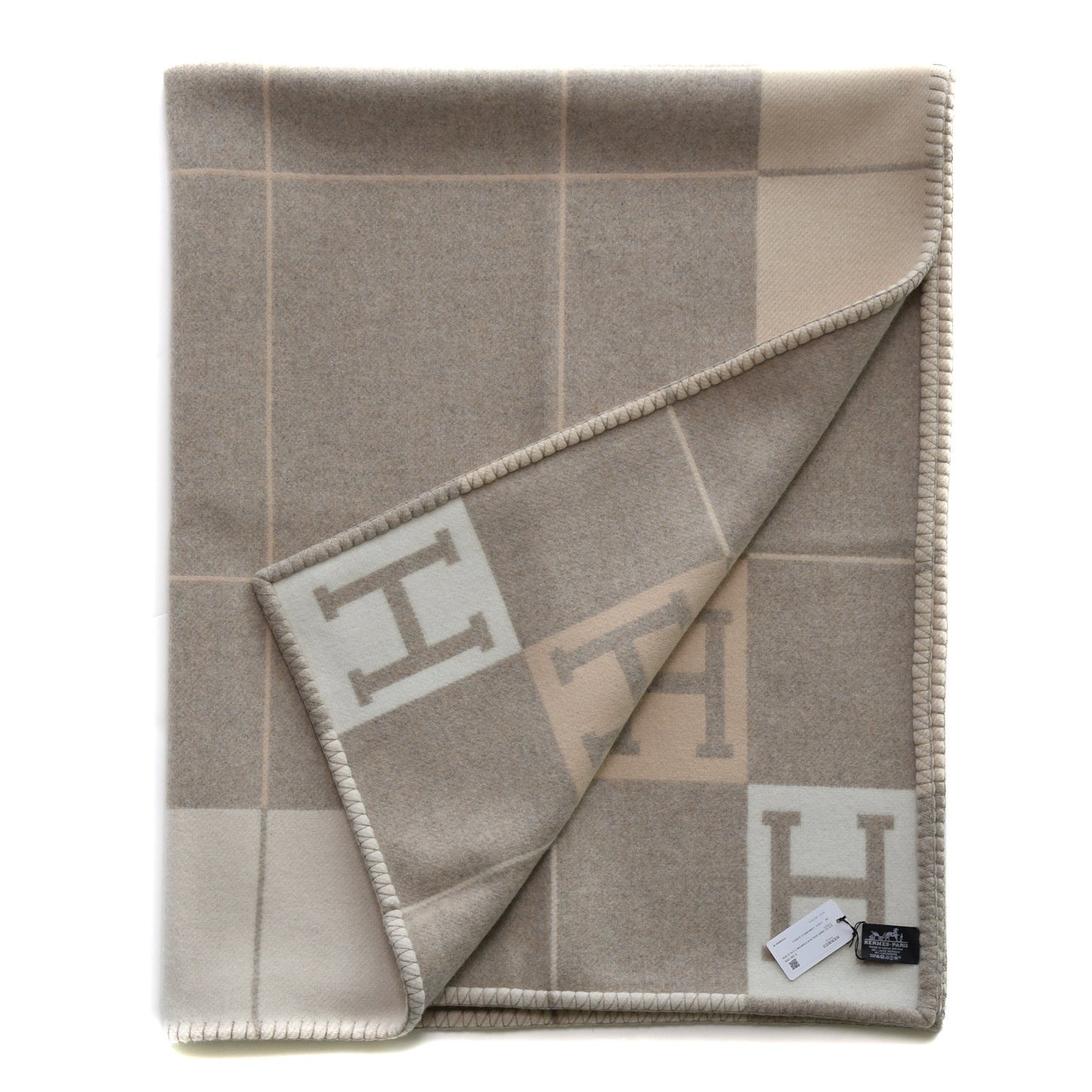 Wool Cashmere Avalon III Blanket Coco Camomille