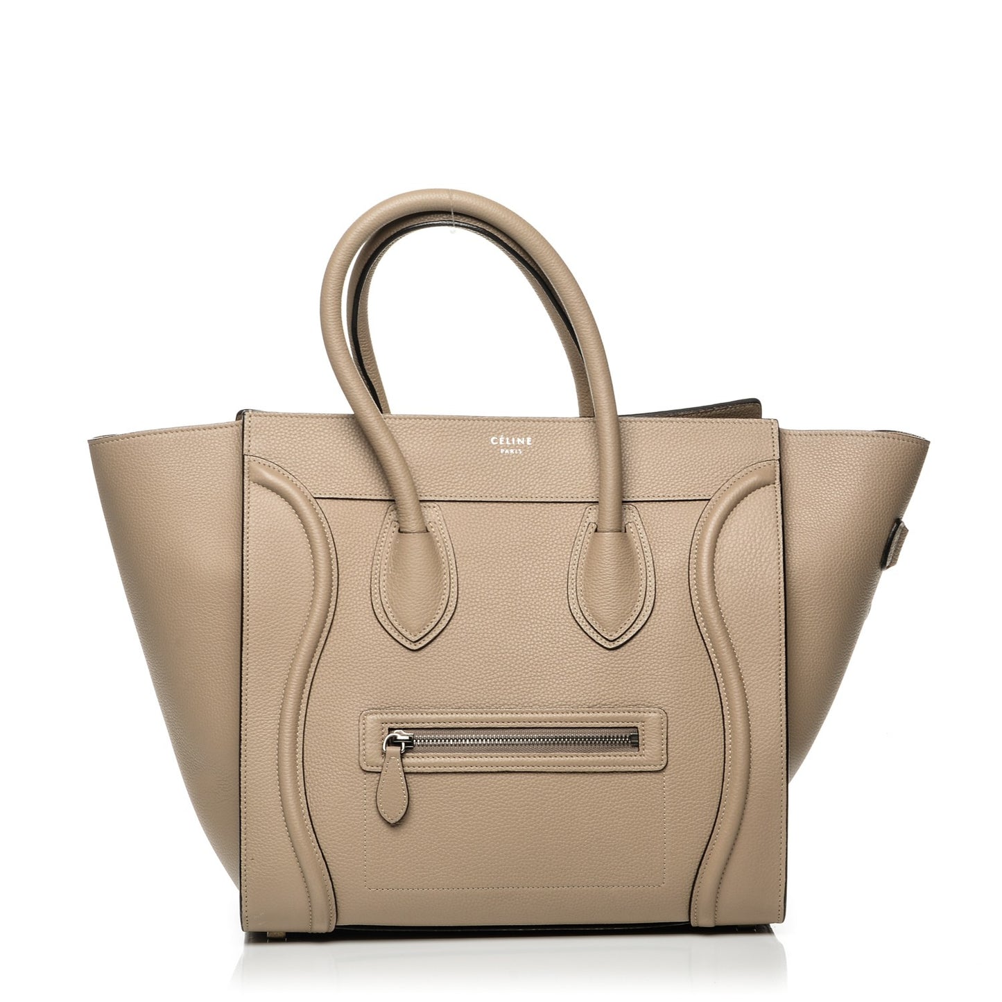 Drummed Calfskin Mini Luggage Dune