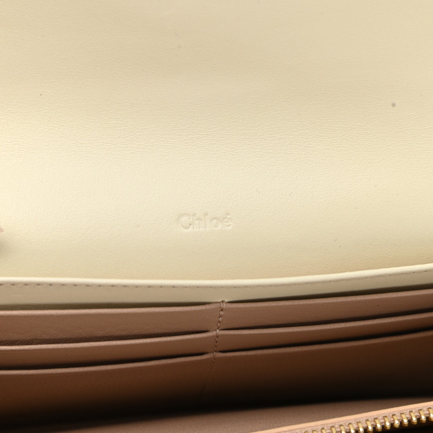 Chloe Smooth Calfskin Chloe Long Wallet Off White 6 of 9