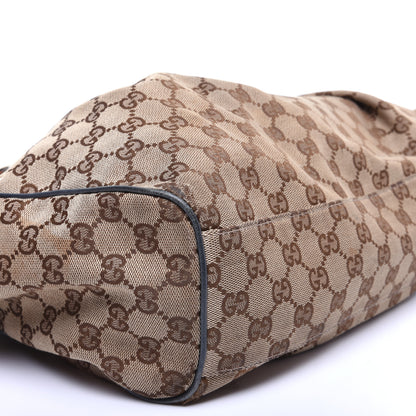 Gucci Metallic Monogram Medium Sukey Tote Blue 6 of 15