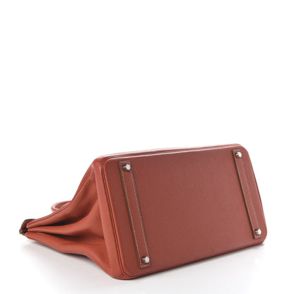 Hermes Taurillon Clemence Birkin 40 Sanguine 4 of 12