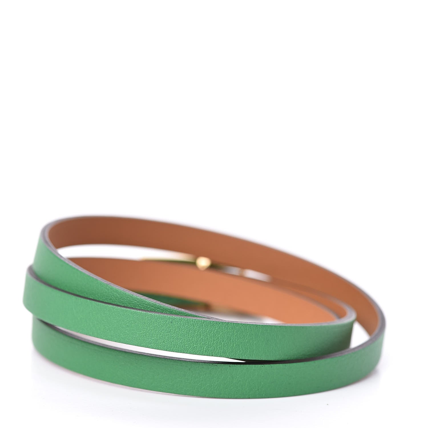 Hermes Swift Hapi 3 MM Triple Tour Wrap Bracelet M Bambou 3 of 6