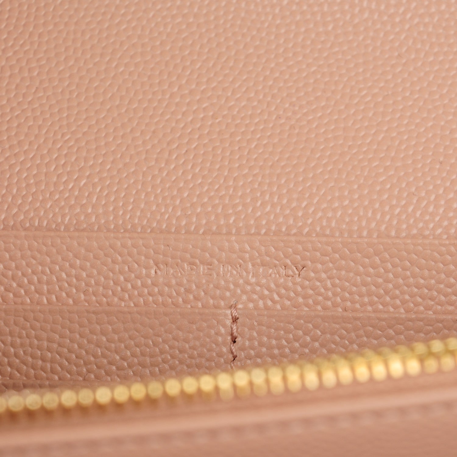 Saint Laurent Grain De Poudre Matelasse Chevron Monogram Wallet Pale Blush 7 of 8