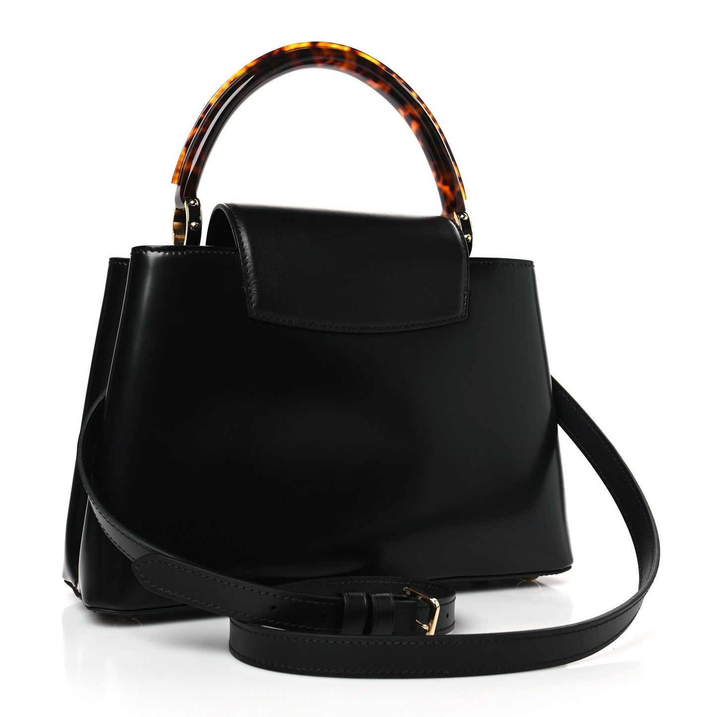Sleek Capucines MM Black