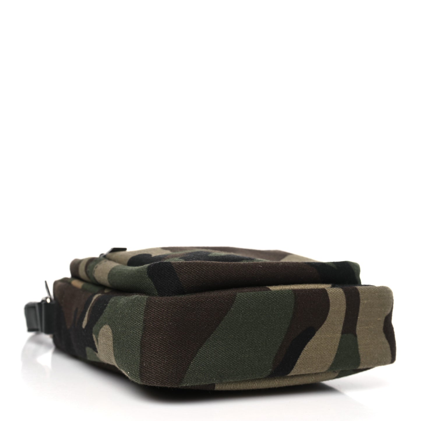 Canvas Calfskin Camouflage Sid Messenger Bag Green