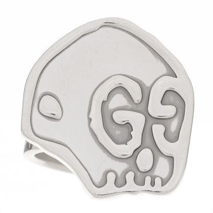 Gucci Sterling Silver GucciGhost Hamlet Skull Ring 59 8.75 1 of 6