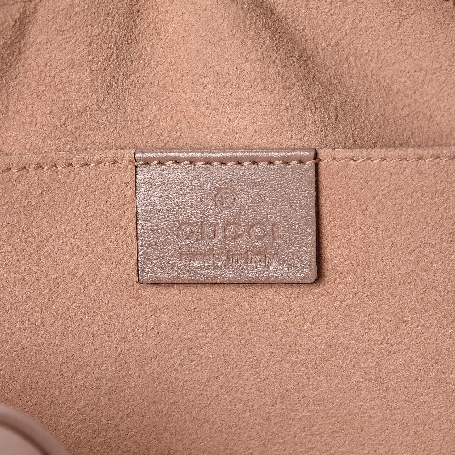 Gucci Calfskin Matelasse Small GG Marmont Chain Shoulder Bag Porcelain Rose 7 of 13