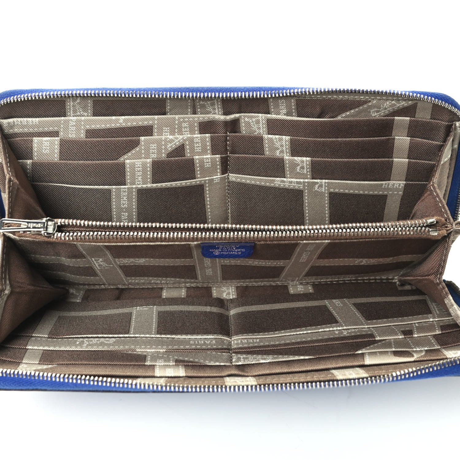 Hermes Epsom Silk'In Wallet Bleu Electrique 4 of 4