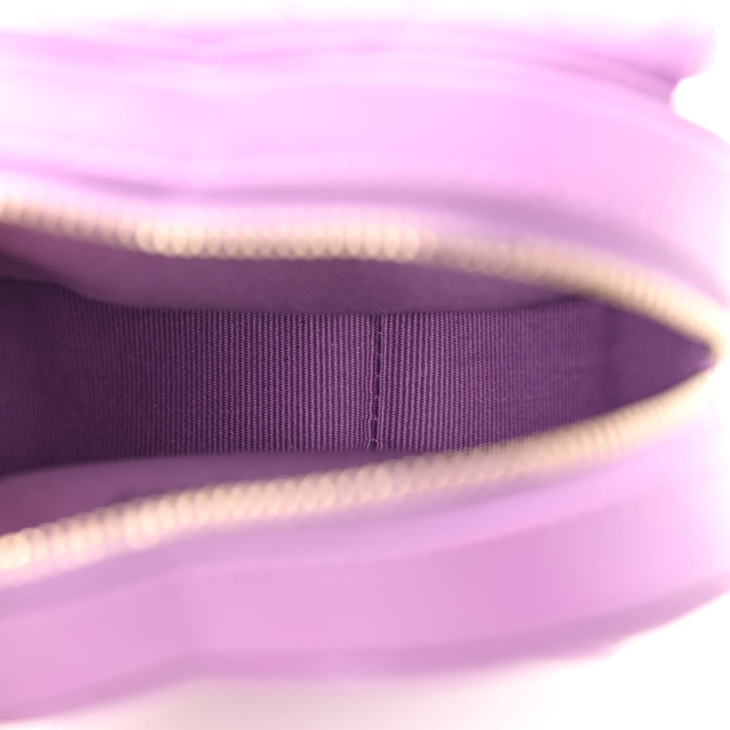 Chanel Lambskin Quilted CC In Love Heart Waist Belt Bag With Chain Purple 5 of 11