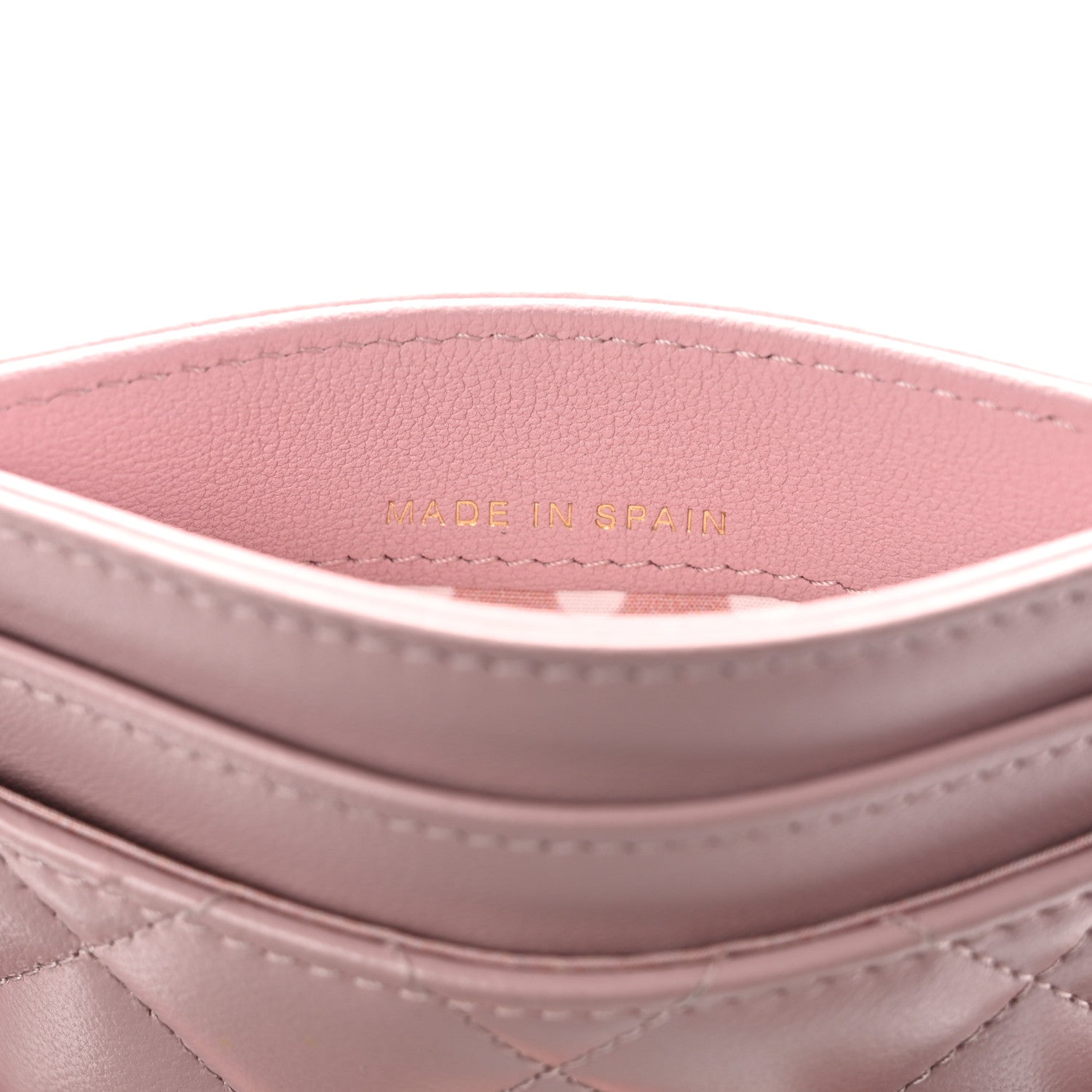 Chanel Lambskin Pearl Quilted Coco Candy Card Holder Light Pink 6 of 7