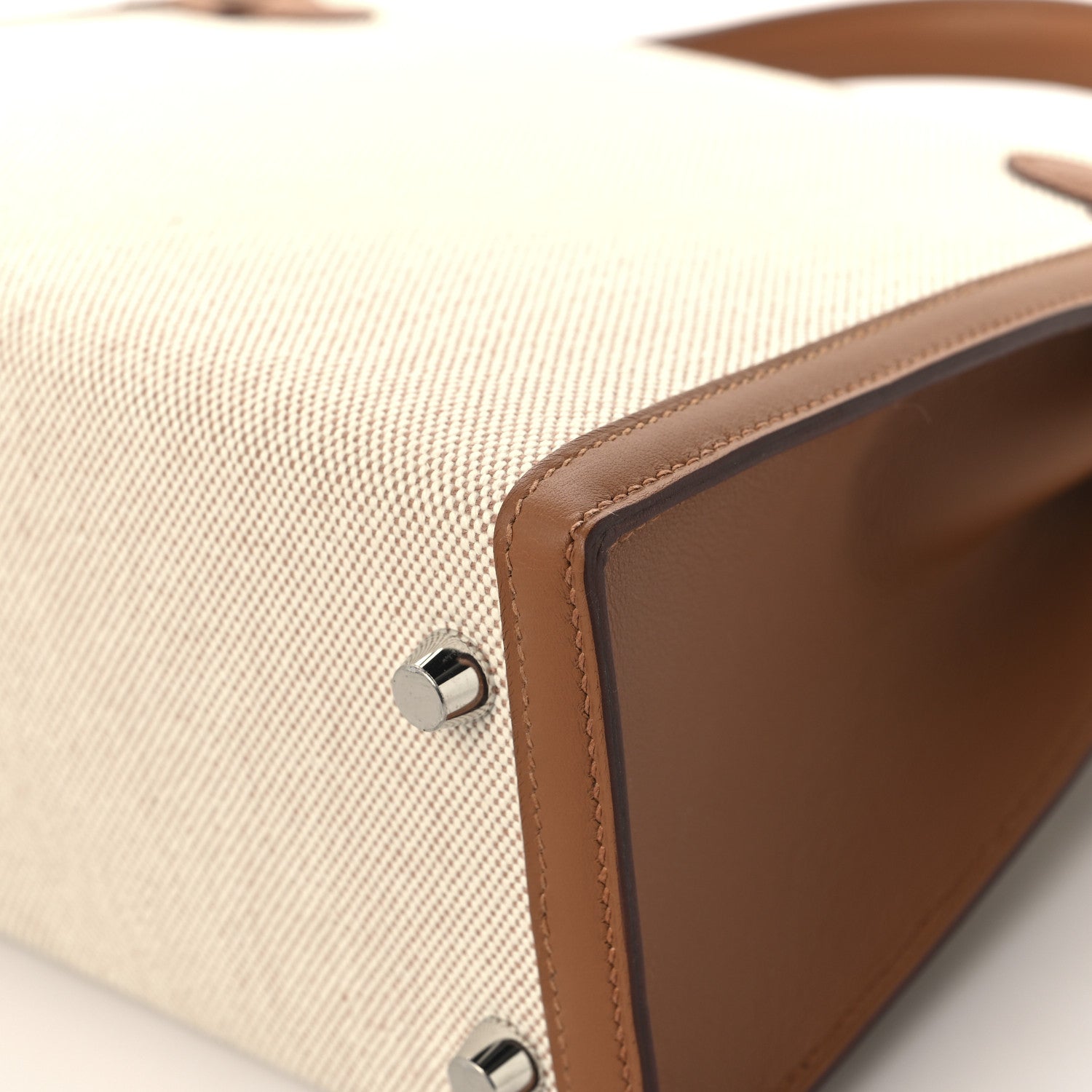 Hermes Toile H Swift Kelly Sellier 25 Ecru Gold 12 of 13
