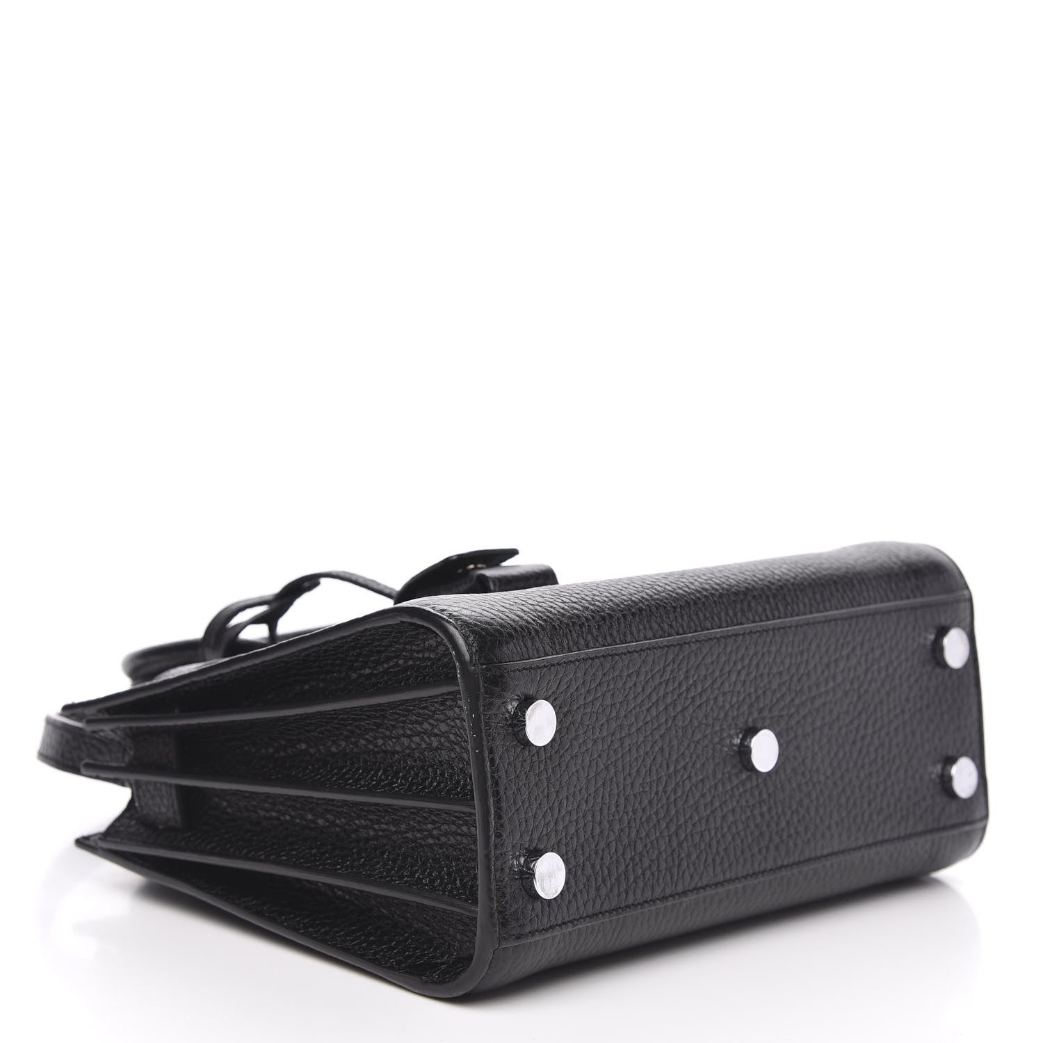 Saint Laurent Grained Calfskin Nano Sac De Jour Black 4 of 9