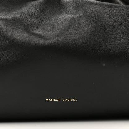 Mansur Gavriel Lambskin Cloud Clutch Black Flamma 7 of 9