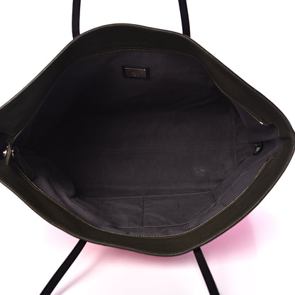 Fendi Vitello Elite Cuoio Monster Buggies Medium Roll Tote Ciclamino Black Multicolor Verde Prato 4 of 12