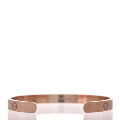 Cartier 18K Pink Gold LOVE Cuff Bracelet 18 3 of 7