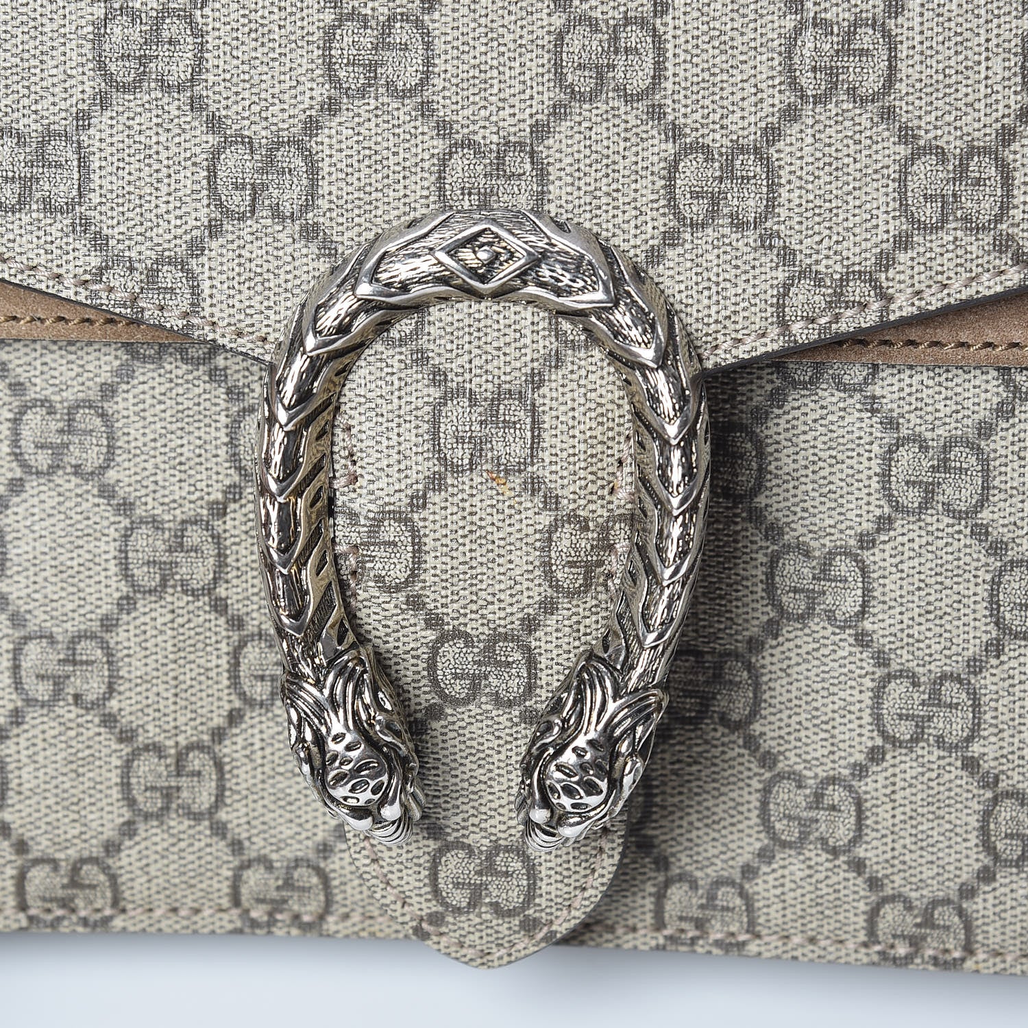 Gucci GG Supreme Monogram Small Dionysus Shoulder Bag Taupe 18 of 20
