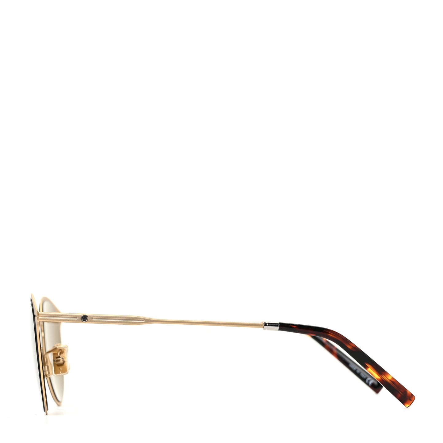 Essential 50mm Round Sunglasses Gold