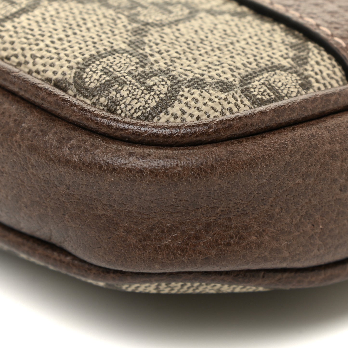 GG Supreme Monogram Ophidia Belted iPhone Case 105 42 Dark Brown