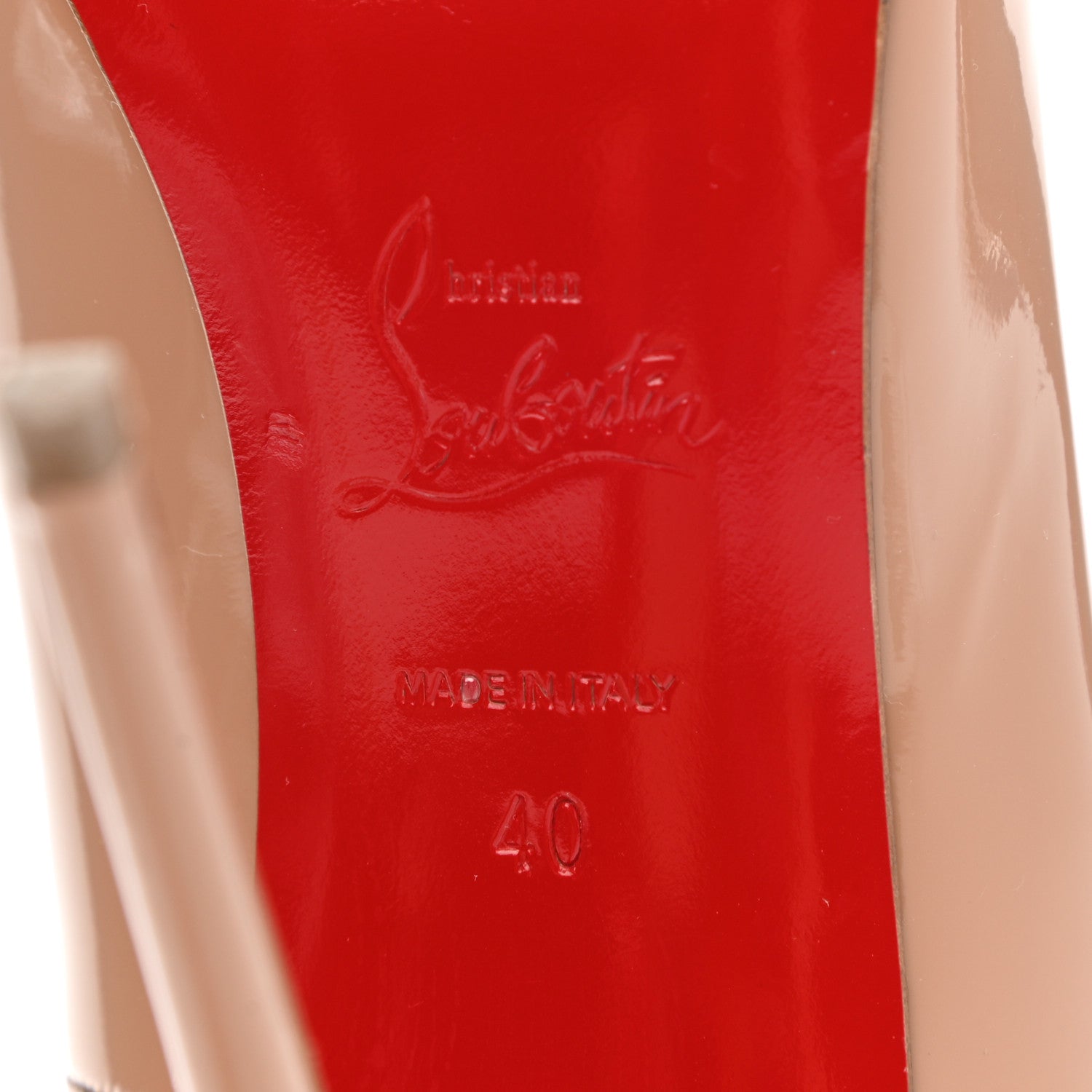 Christian Louboutin Patent So Kate 120 Pumps 40 Nude 8 of 10