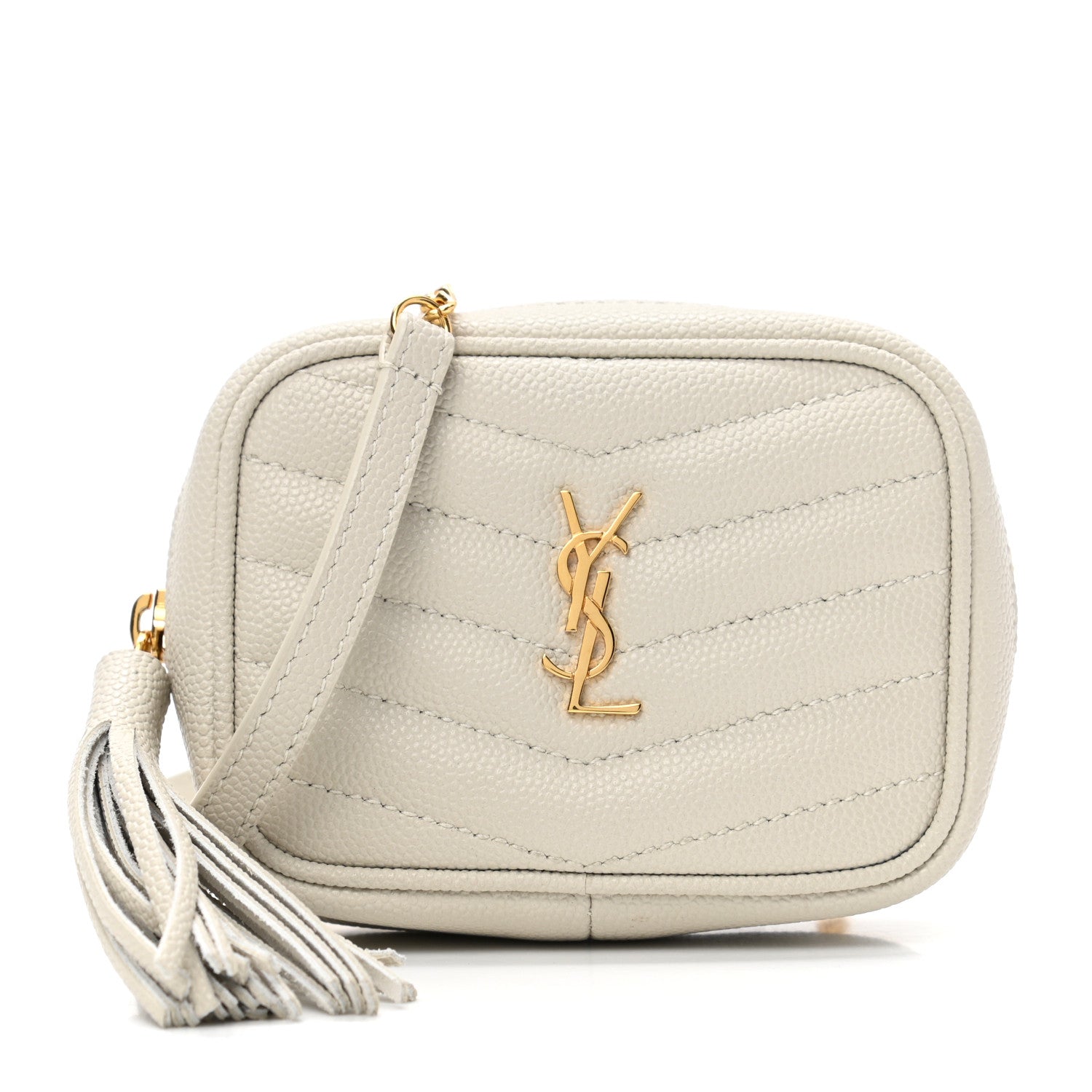 Saint Laurent Grain De Poudre Matelasse Monogram Baby Lou Camera Bag Crema Soft 1 of 7