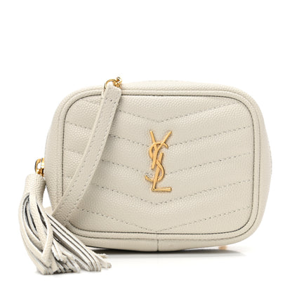 Saint Laurent Grain De Poudre Matelasse Monogram Baby Lou Camera Bag Crema Soft 1 of 7