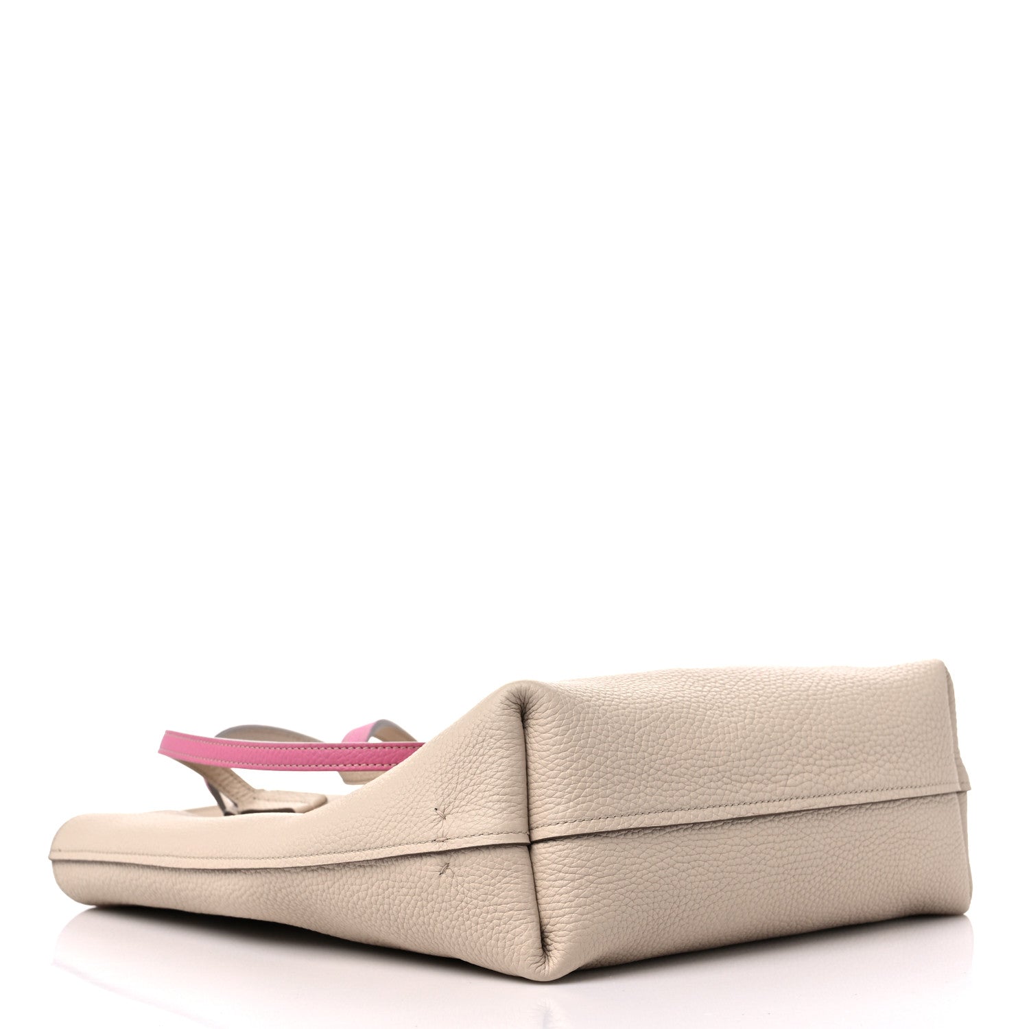 Moynat Taurillon Blush Calfskin Quattro Reversible Tote TPM Tourterelle Hot Pink 4 of 15