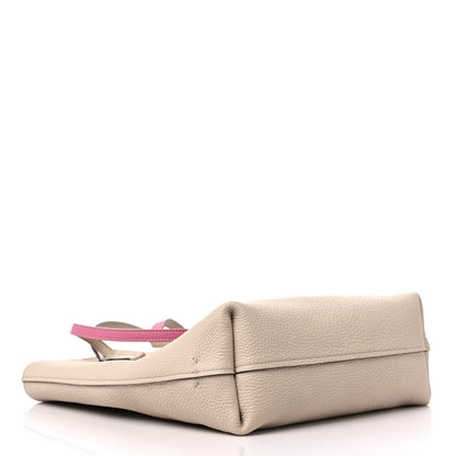 Moynat Taurillon Blush Calfskin Quattro Reversible Tote TPM Tourterelle Hot Pink 4 of 15