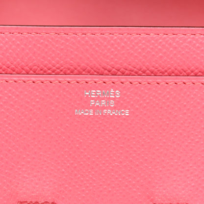 Hermes Epsom Constance Long Wallet Rose Azalee 6 of 17