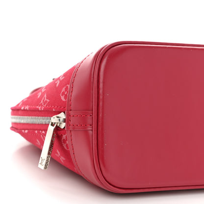 Louis Vuitton Satin Monogram Little Alma Rouge 8 of 9