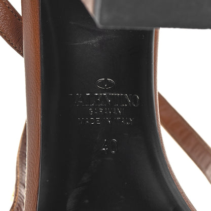Valentino Garavani Nappa Rockstud Flair Ankle Wrap 80mm Sandals 40 Selleria 8 of 10