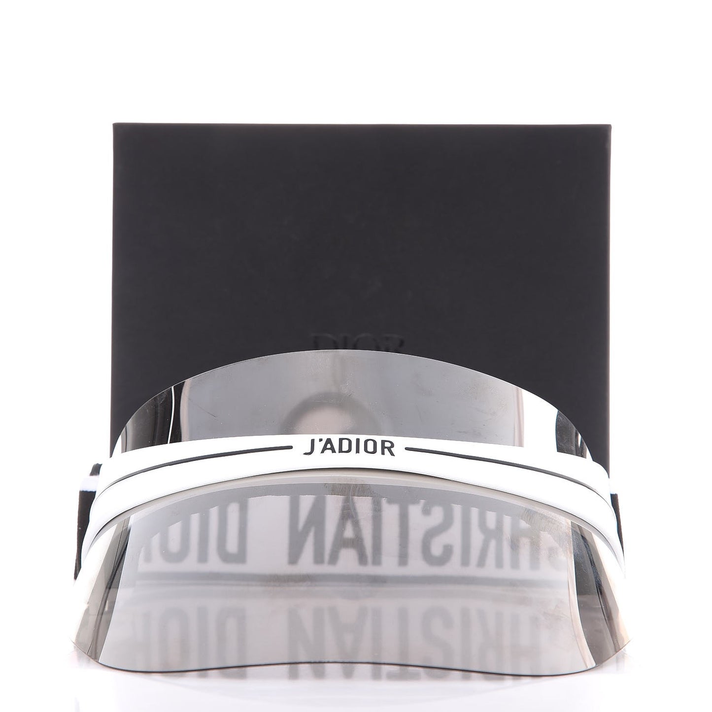 Mirrored DiorClub1 Sun Visor Silver