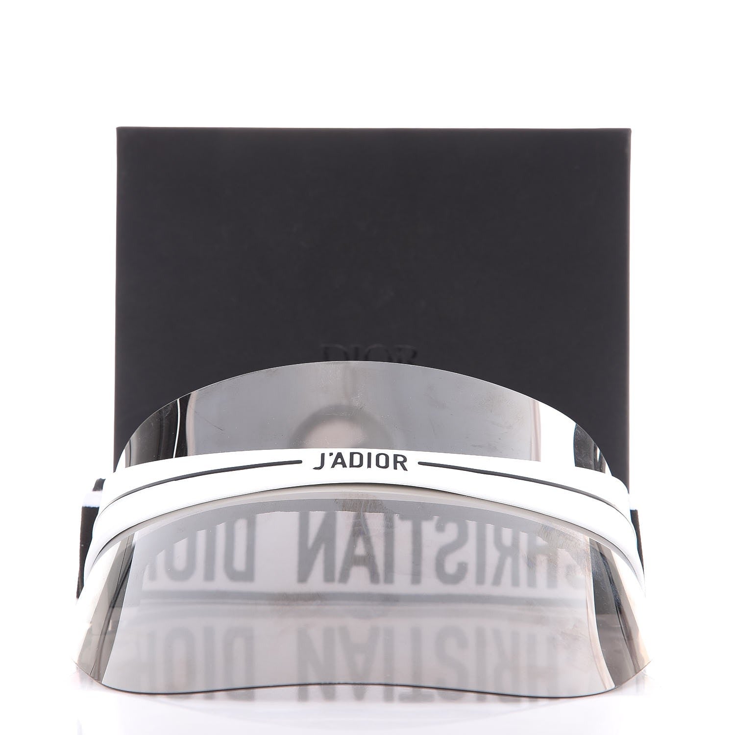Christian Dior Mirrored DiorClub1 Sun Visor Silver 5 of 9